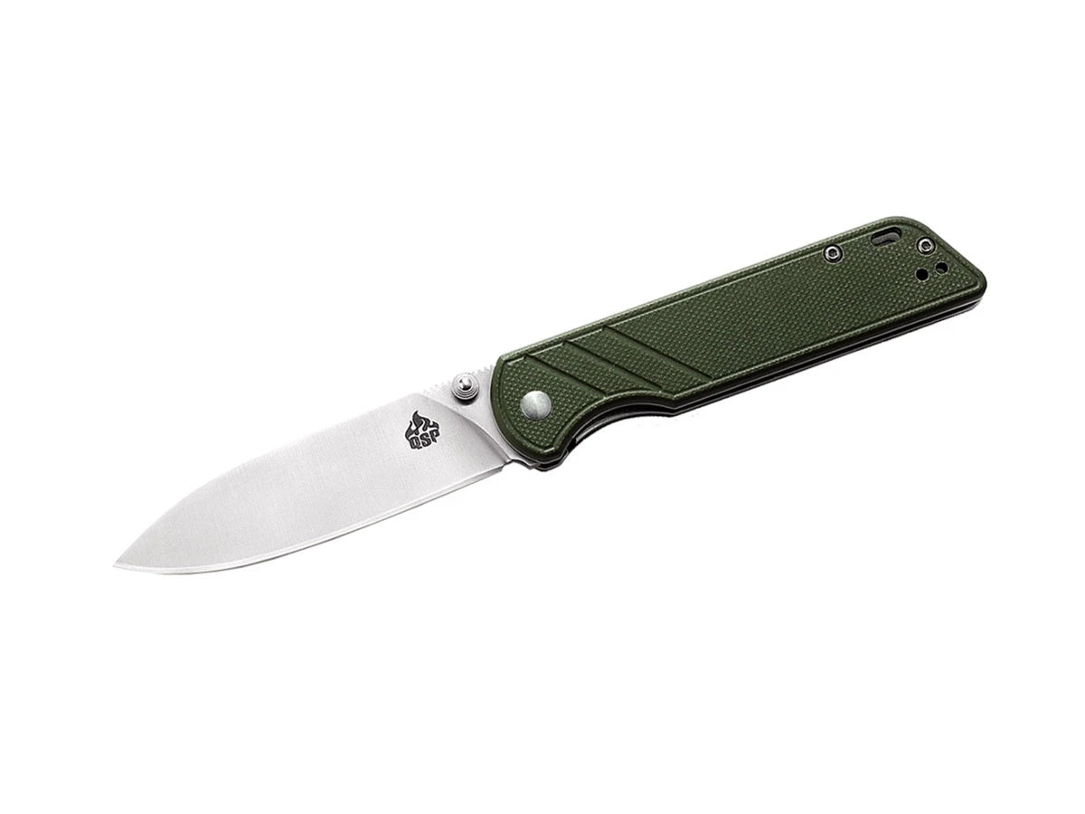 QSP Parrot G-10 QS102-B Green – coltello EDC 440C manico G-10 verde