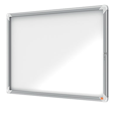 Bacheca per interni - fondo magnetico bianco - 8 fogli A4 - orizzontale - Nobo