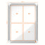 Bacheca per esterni - fondo magnetico bianco - 4 fogli A4 - verticale - Nobo