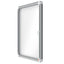 Bacheca per esterni - fondo magnetico bianco - 6 fogli A4 - orizzontale - Nobo