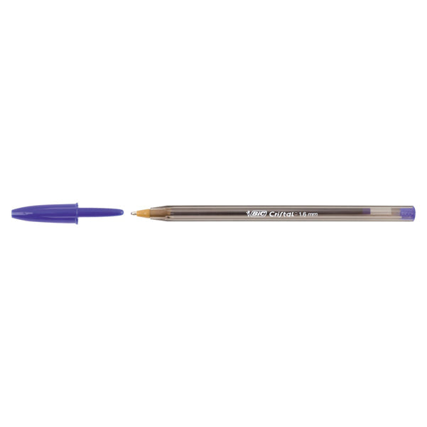 Penna sfera Cristal Large - punta 1,6 mm - blu - Bic - conf. 50 pezzi