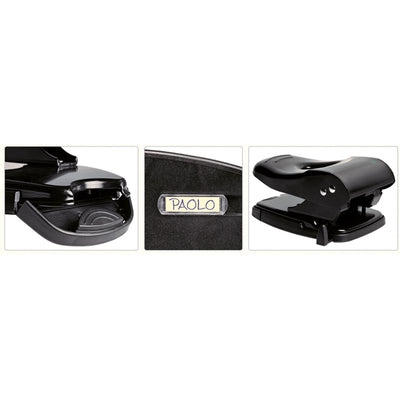 Perforatore 860 - max 60 fogli - 2 fori - passo 8 cm - nero - Lebez