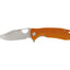 Honey Badger Clip Point Medium FRN arancione HB4074, lama 8Cr13MoV falso filo Bowie