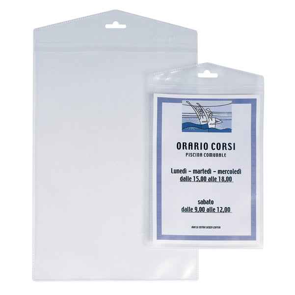 Porta Avvisi Appendimi - PPL - 22 x 30 cm - trasparente - Sei Rota - conf. 10 pezzi