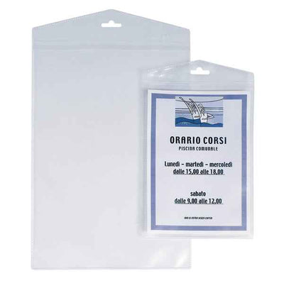 Porta Avvisi Appendimi - PPL - 22 x 30 cm - trasparente - Sei Rota - conf. 10 pezzi