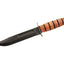 Ka-Bar USMC Presentation Grade 1215 lama 1095 Cro-Van 17,8 cm manico pelle guardia ottone placcato oro fodero cuoio - vista principale