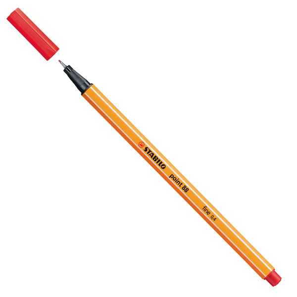 Fineliner Point 88 - tratto 0,4 mm - colori assortiti - Stabilo - conf.10 pezzi