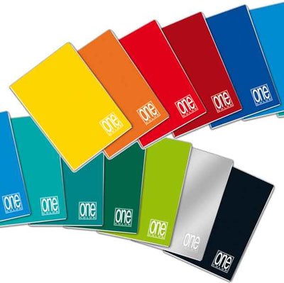Quaderno One Color - A5 - rigo di 3a - 20+1 fogli - 80 gr - Blasetti
