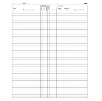 Registro arrivi/partenze - 31 x 24,5cm - 46pg - Edipro
