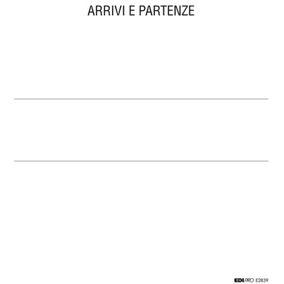 Registro arrivi/partenze - 31 x 24,5cm - 46pg - Edipro