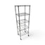 Metallika Scaffale Modulare in Acciaio Cromato 60 × 45 × H 182 cm, 5 Ripiani