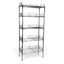 Metallika Scaffale Modulare in Acciaio Cromato 90 × 45 × H 252 cm, 5 Ripiani