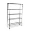 Metallika Scaffale Modulare in Acciaio Cromato 122 × 45 × H 182 cm, 5 Ripiani