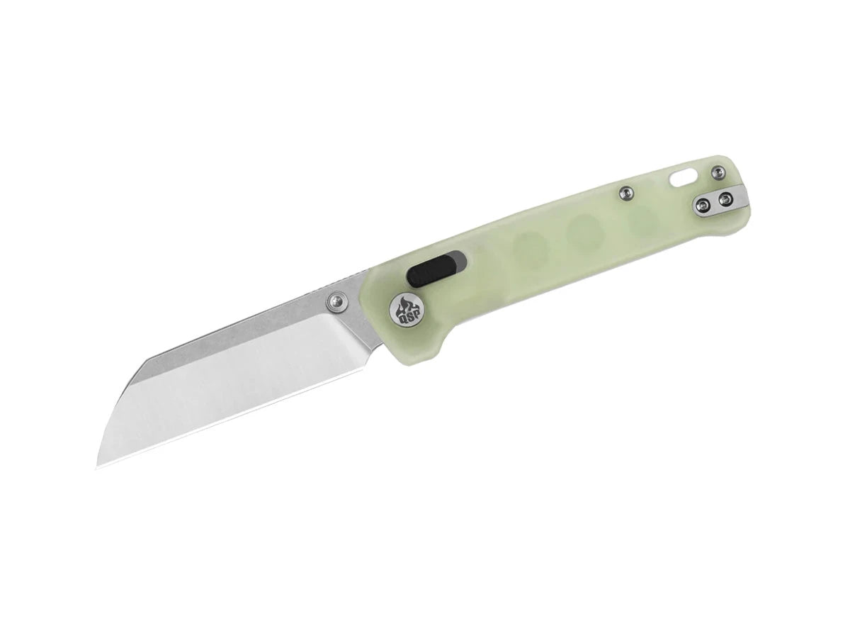 Coltello EDC QSP Penguin Resin 14C28N glyde lock fosforescente QS130GL-H1