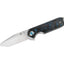 Coltello EDC QSP Nebula CF triturata blu 14C28N flipper QS168-C