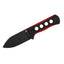 Coltello da collo QSP Canary G-10 14C28N black stonewash nero/rosso QS141-B2