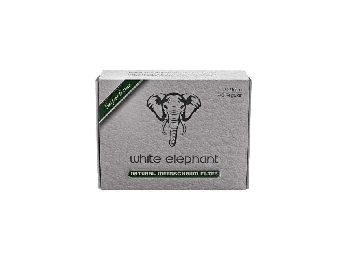White Elephant FILTRO x PIPA SEPIOLITE NATURALE 9 mm 40 pz (20202)