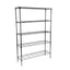 Metallika Scaffale Modulare in Acciaio Cromato 122 × 45 × H 182 cm, 4 Ripiani