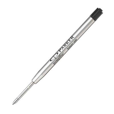 Refill sfera QuinkFlow - punta media - metallo - nero  - Parker