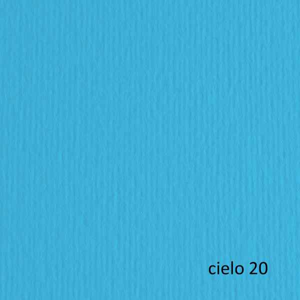 Cartoncino Elle Erre - 70 x 100 cm - 220 gr - cielo 120 - Fabriano - blister 10 fogli