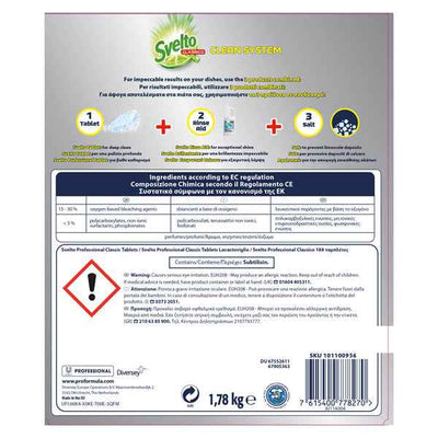 Tabs per lavastoviglie - Svelto - fustino da 188 tabs da 10 gr