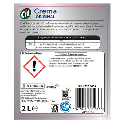 Crema Cif classica - sgrassante - 2 L - Cif