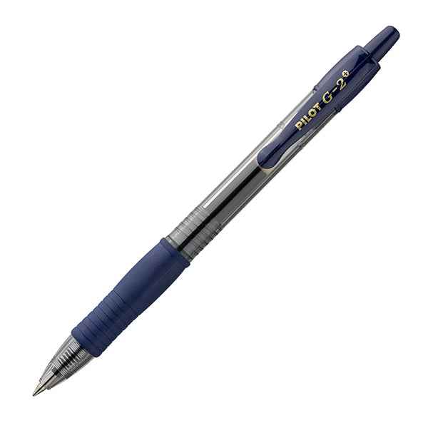 Roller gel a scatto G-2+ - punta 0,7mm - blu scuro - Pilot