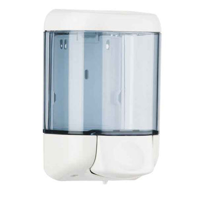 Dispenser sapone Prestige - murale - capacità 1 L -  bianco/azzurro trasparente - Mar Plast