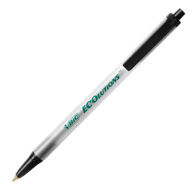 Penna a sfera a scatto ECOlutions - punta 1,0mm  - nero - punta 1,0mm - Bic - conf. 50 pezzi