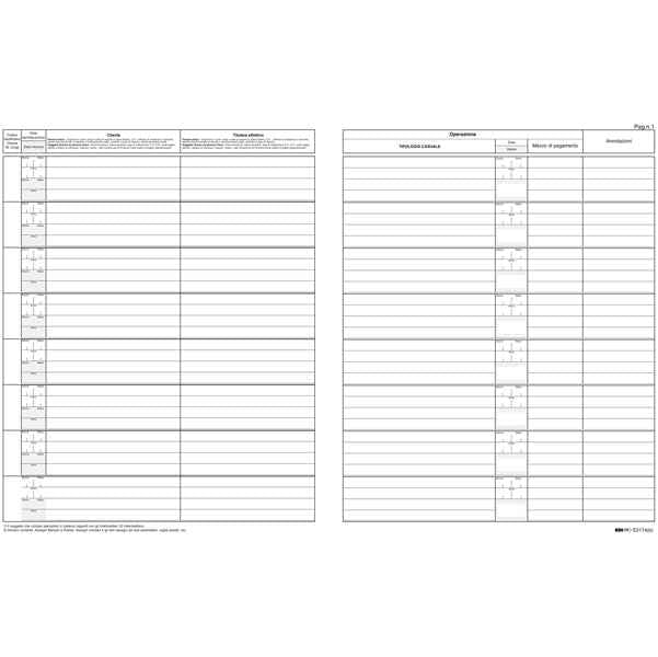 Registro antiriciclaggio per professionisti - 31 x 24cm - 46 fogli - Edipro