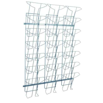 Espositore da parete - metallo - 21 tasche A4 - Alba