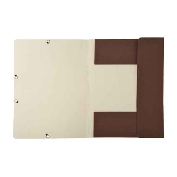 Cartellina con elastico - cartone riciclato - 3 lembi - 24 x 32 cm - colori assortiti - Exacompta