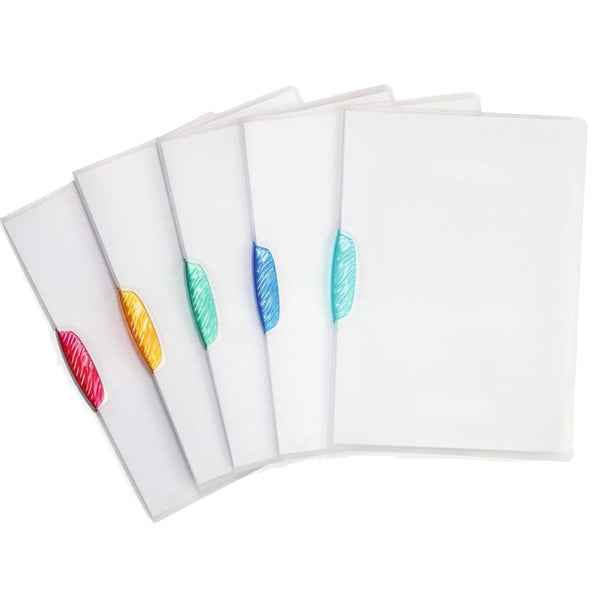 Cartellina con clip Swingclip - A4 - PP - trasparente - Durable - conf. 5 pezzi