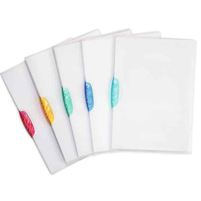 Cartellina con clip Swingclip - A4 - PP - trasparente - Durable - conf. 5 pezzi