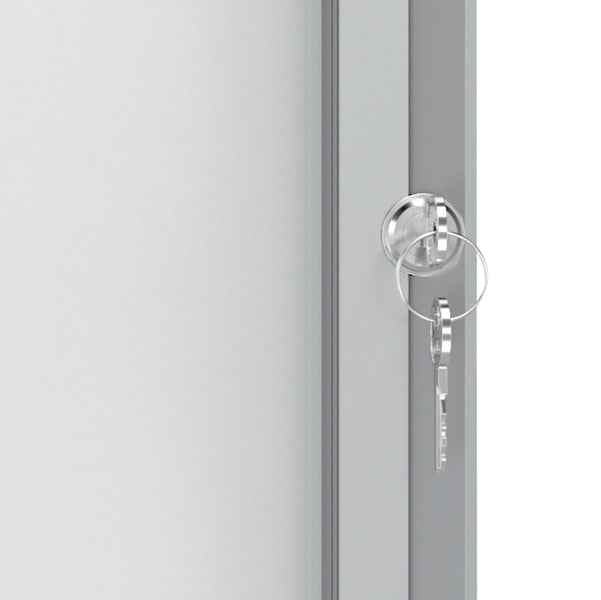 Bacheca per interni - fondo magnetico bianco - 4 fogli A4 - verticale - Nobo