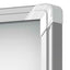 Bacheca per interni - fondo magnetico bianco - 4 fogli A4 - verticale - Nobo