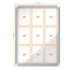 Bacheca per interni - fondo magnetico bianco - 9 fogli A4 - verticale - Nobo