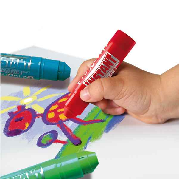 Tempera solida in stick Playcolor - 10gr - colori assortiti - Instant - astuccio 12 stick