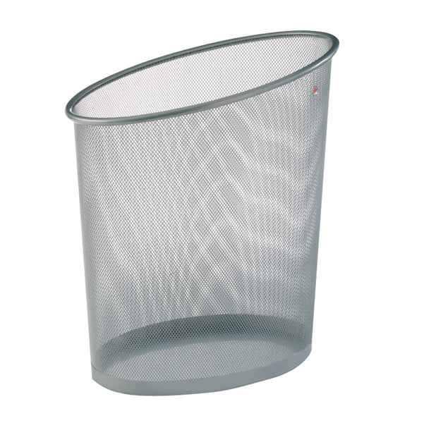 Cestino gettacarte Mesh - 18 L - rete metallica - argento - Alba