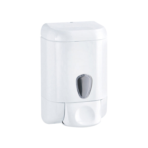 Dispenser sapone Prestige - murale - capacità 1 L - bianco/azzurro trasparente - Mar Plast