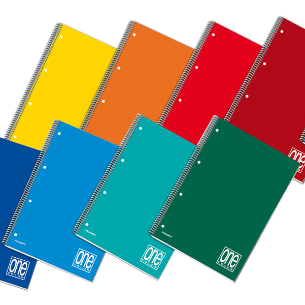 Maxiquaderno One Color - A4+ - 5mm - 140 fogli - 70gr -  c/fori  - spiralato - Blasetti
