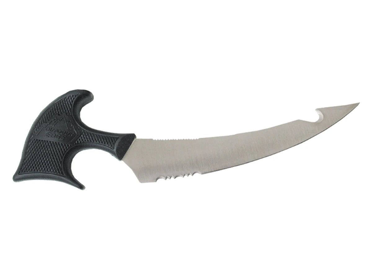 Outdoor Edge Fish Skinner II acciaio AUS-8A manico Kraton lama 17 cm fodero cuoio Made in Japan - vista principale