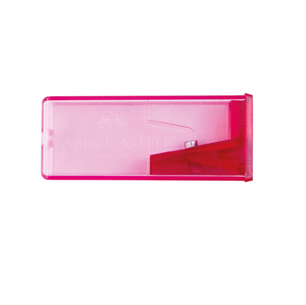 Temperamatite con contenitore - 1 foro - Faber-Castell - conf. 25 pezzi