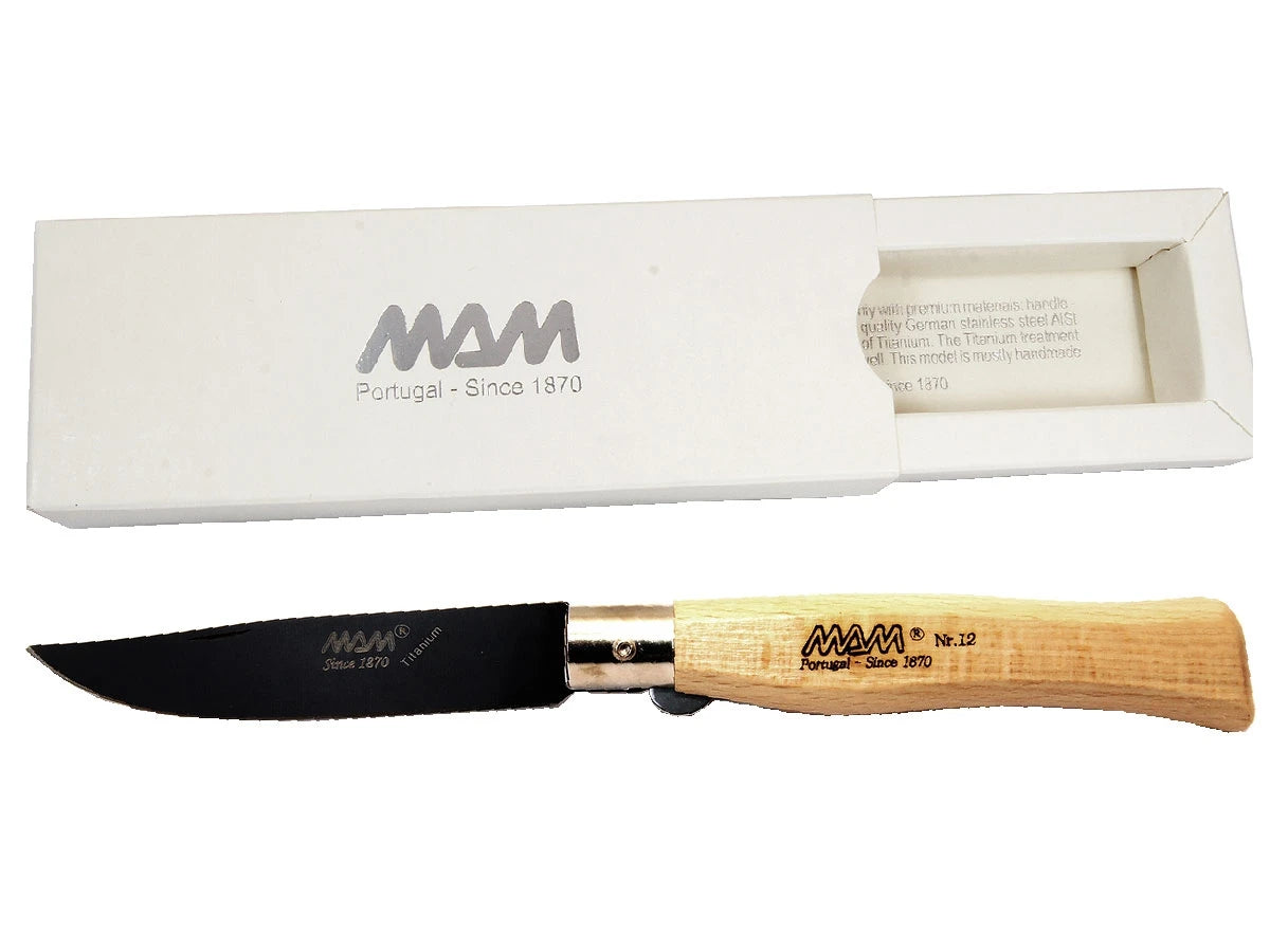 MAM Filmam NAVALHA HUNTER 2064 BLACK TITANIUM c/blocco cm.23