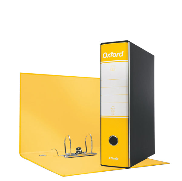 Registratore Oxford G83 - dorso 8 cm - commerciale 23 x 30 cm - giallo - Esselte
