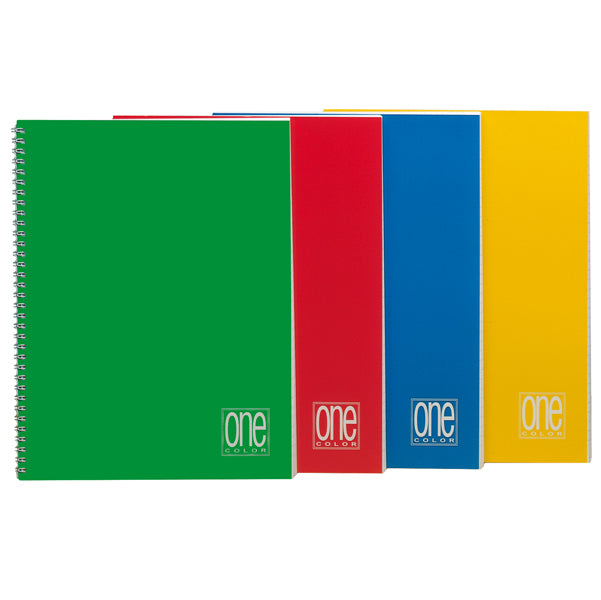 Maxiquaderno One Color - A4 - 4mm - 60 fogli - 80 gr - s/fori - spiralato - Blasetti
