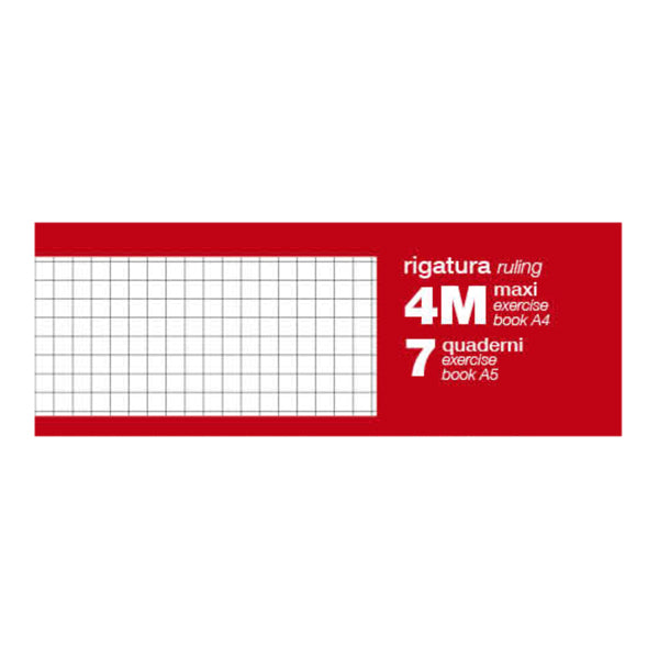 Maxiquaderno One Color - A4 - 4mm - 60 fogli - 80 gr - s/fori - spiralato - Blasetti