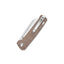 Vista manico micarta marrone QSP Penguin con clip profonda tip-up