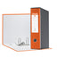 Registratore Eurofile G55 - dorso 8 cm - protocollo 23 x 33 cm - arancione - Esselte