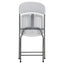 Sedia pieghevole - 43x43x83 cm - polietilene/acciaio verniciato - bianco - Serena Group